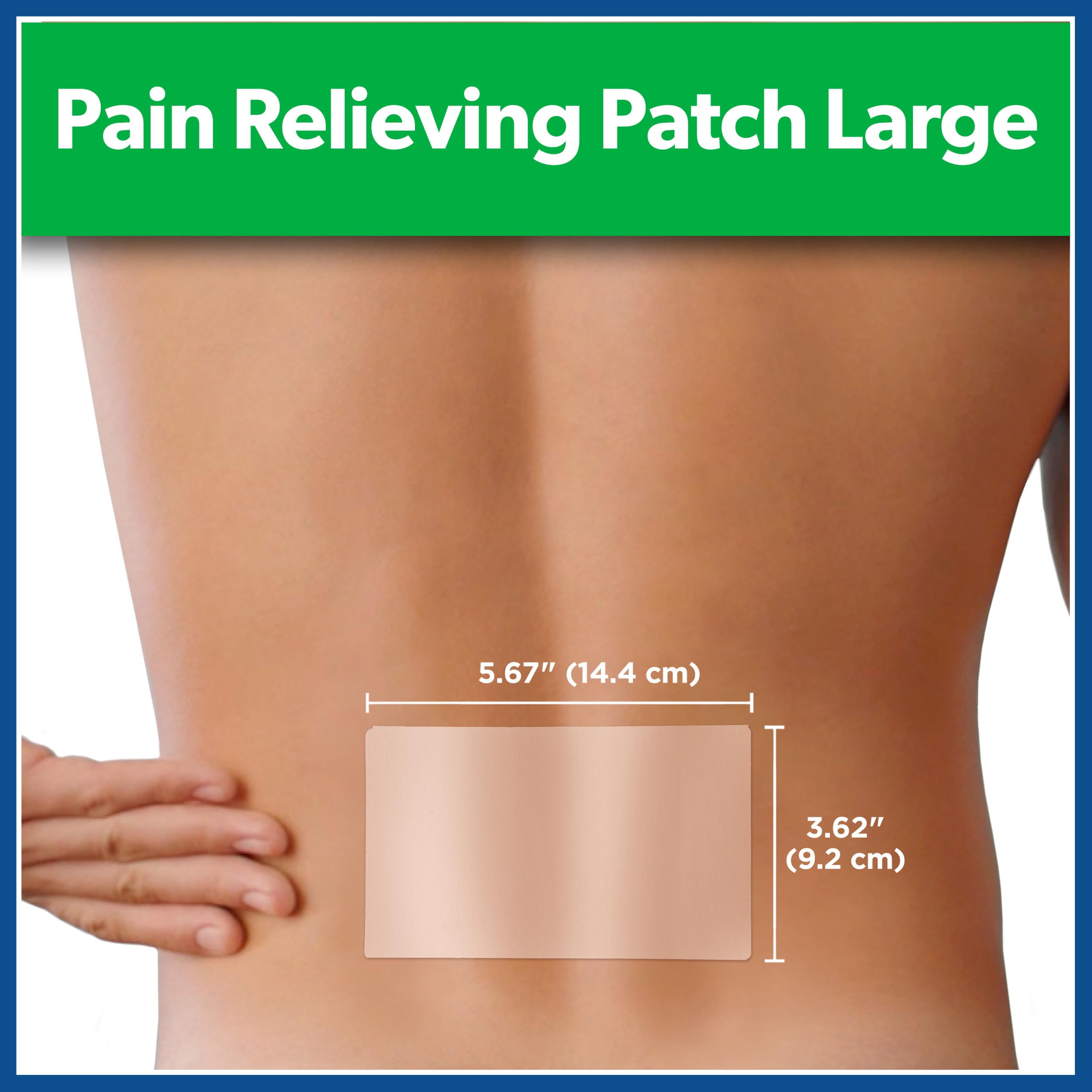 Salonpas pain patch packaging showing 6 count quantity