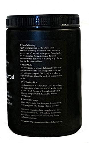 Belle Chemical large less mess container showcasing fine charcoal texture
