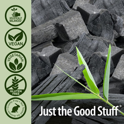 Authentic USA imported Nature's Answer charcoal dietary supplement bottle on a clean background.