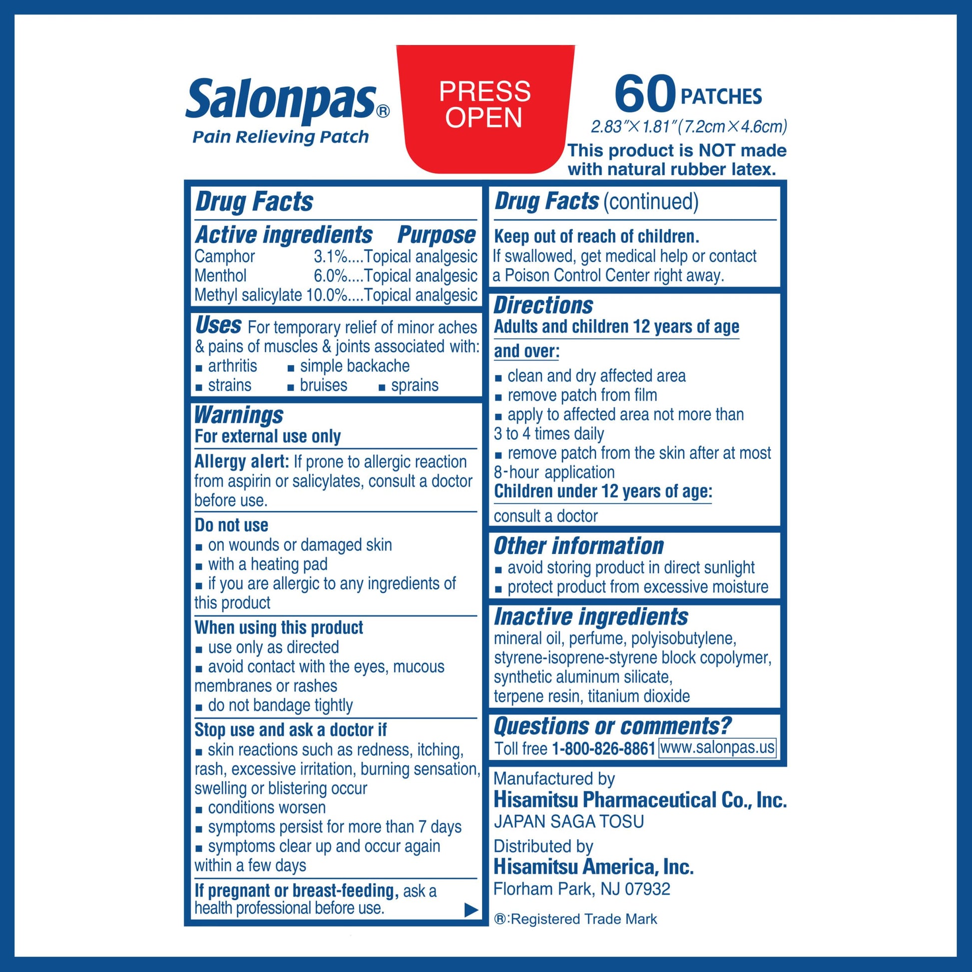 Rudra Retails branded professional product photography of Salonpas patches