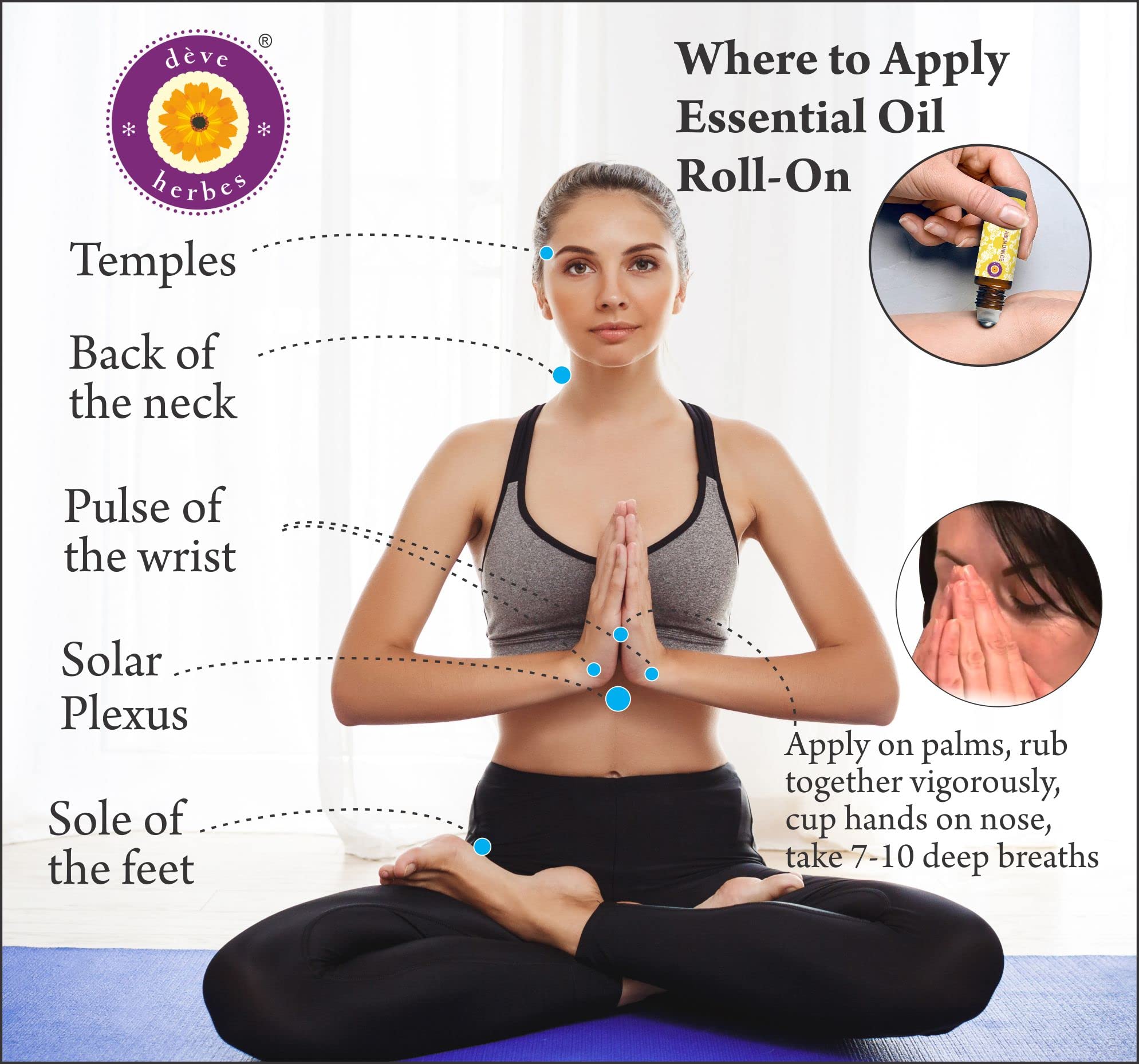 Deve Herbes therapeutic grade wellness blend for abdominal cramp soothing and PMS support