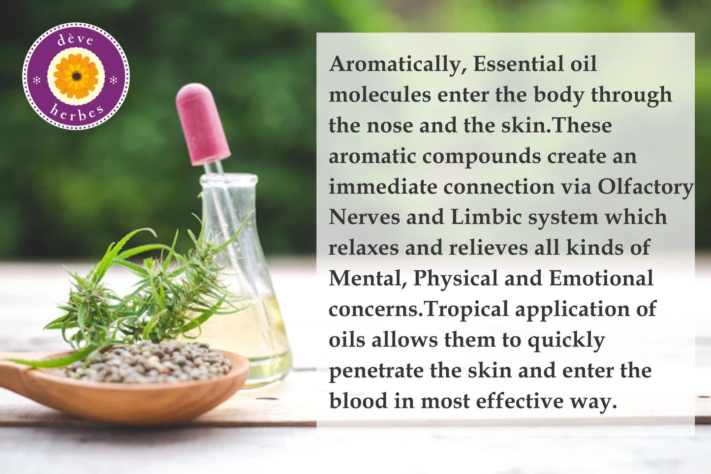 Premium glass packaging of Deve Herbes natural clary sage and chamomile menstrual comfort oil