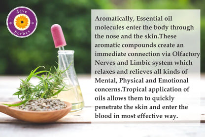 Premium glass packaging of Deve Herbes natural clary sage and chamomile menstrual comfort oil