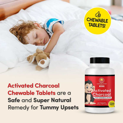 Charcoal House 135 count chewable digestive health dietary supplement for families