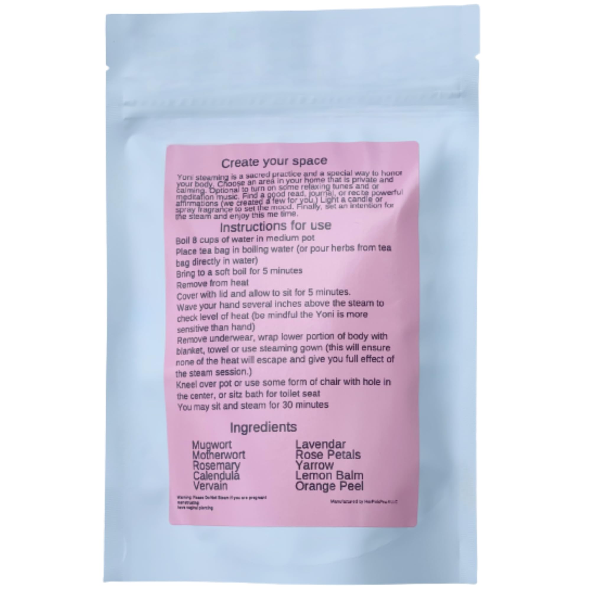 Her Pink Pearl 100% organic herbal blend pouch