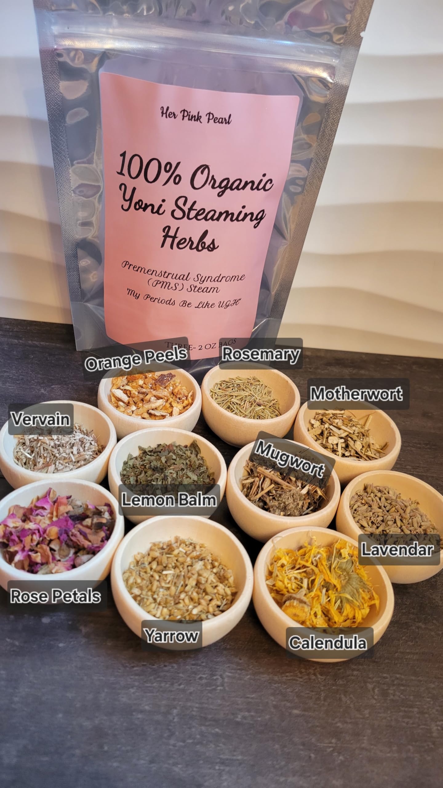 One month supply of Her Pink Pearl organic herbal wellness