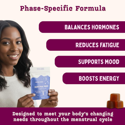 Baker's Botanics cycle syncing supplement pouch details