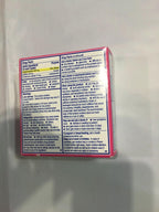 Bayer Midol Complete maximum strength menstrual symptom relief caplets packaging side view showing ingredients