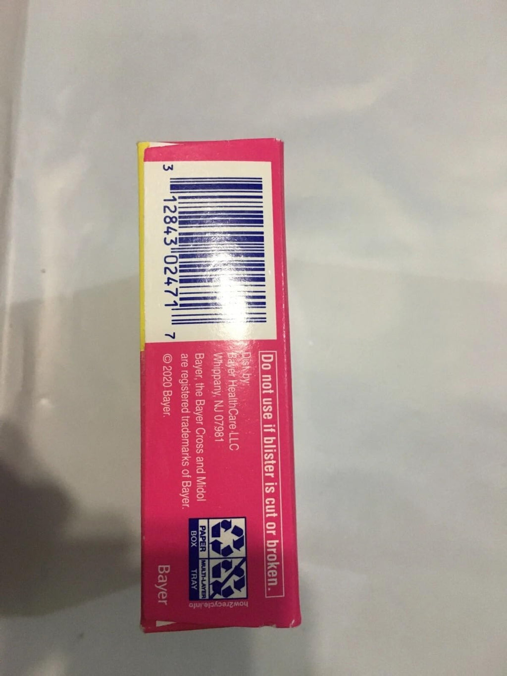 Authentic Midol Complete menstrual pain reliever caplets product close up view