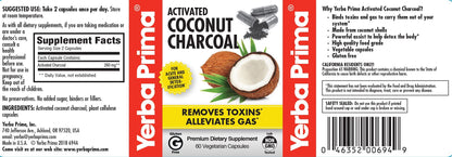 Yerba Prima internal cleansing capsules packaging emphasizing the 60 vegetarian capsules count.