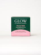 Glow Botanica Period SOS cream packaging showing ingredient details