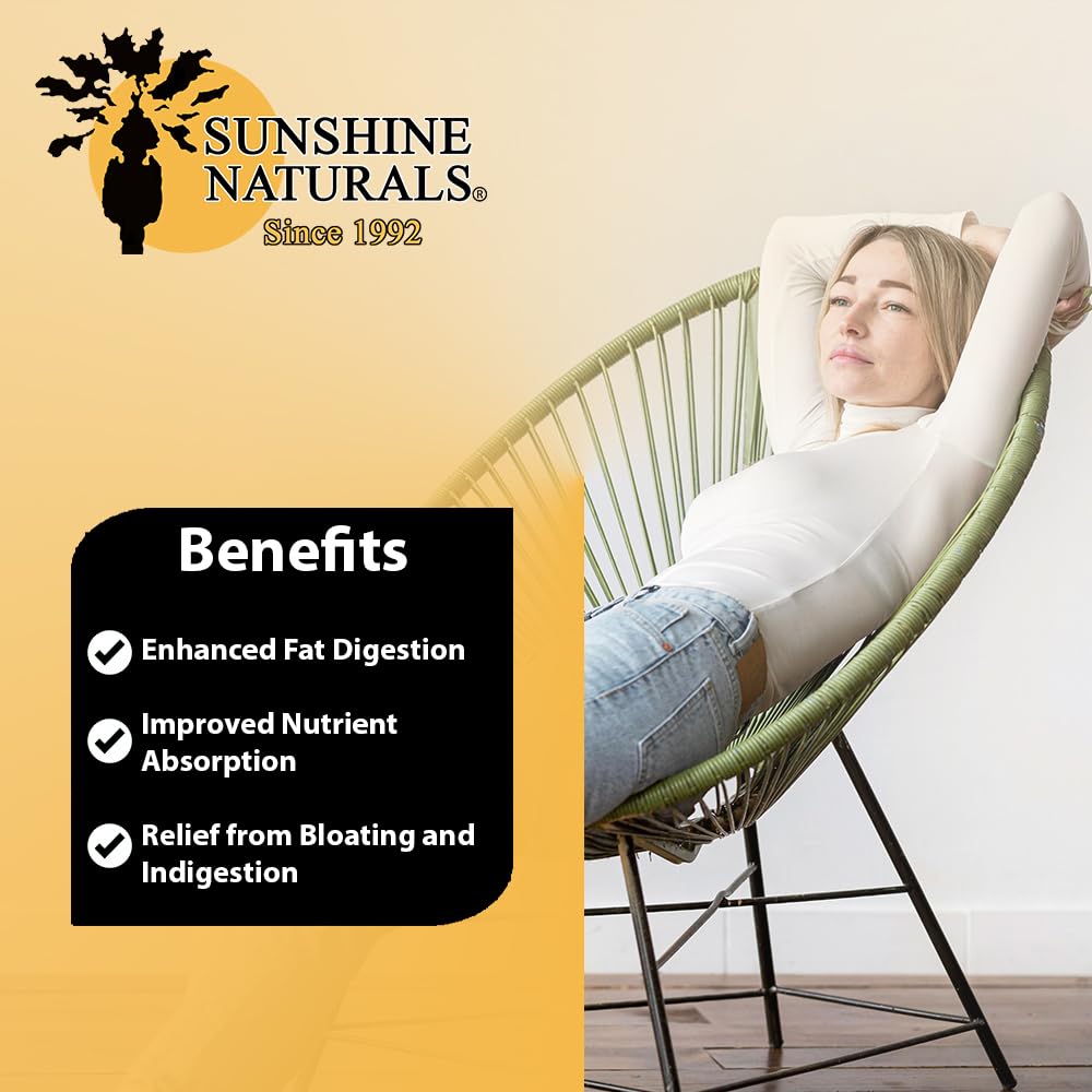 Premium imported Sunshine Naturals gut cleanse and fat digestion tablets
