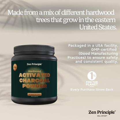 Natural American hardwood trees derivation highlighting the sustainable sourcing of this premium dietary supplement.