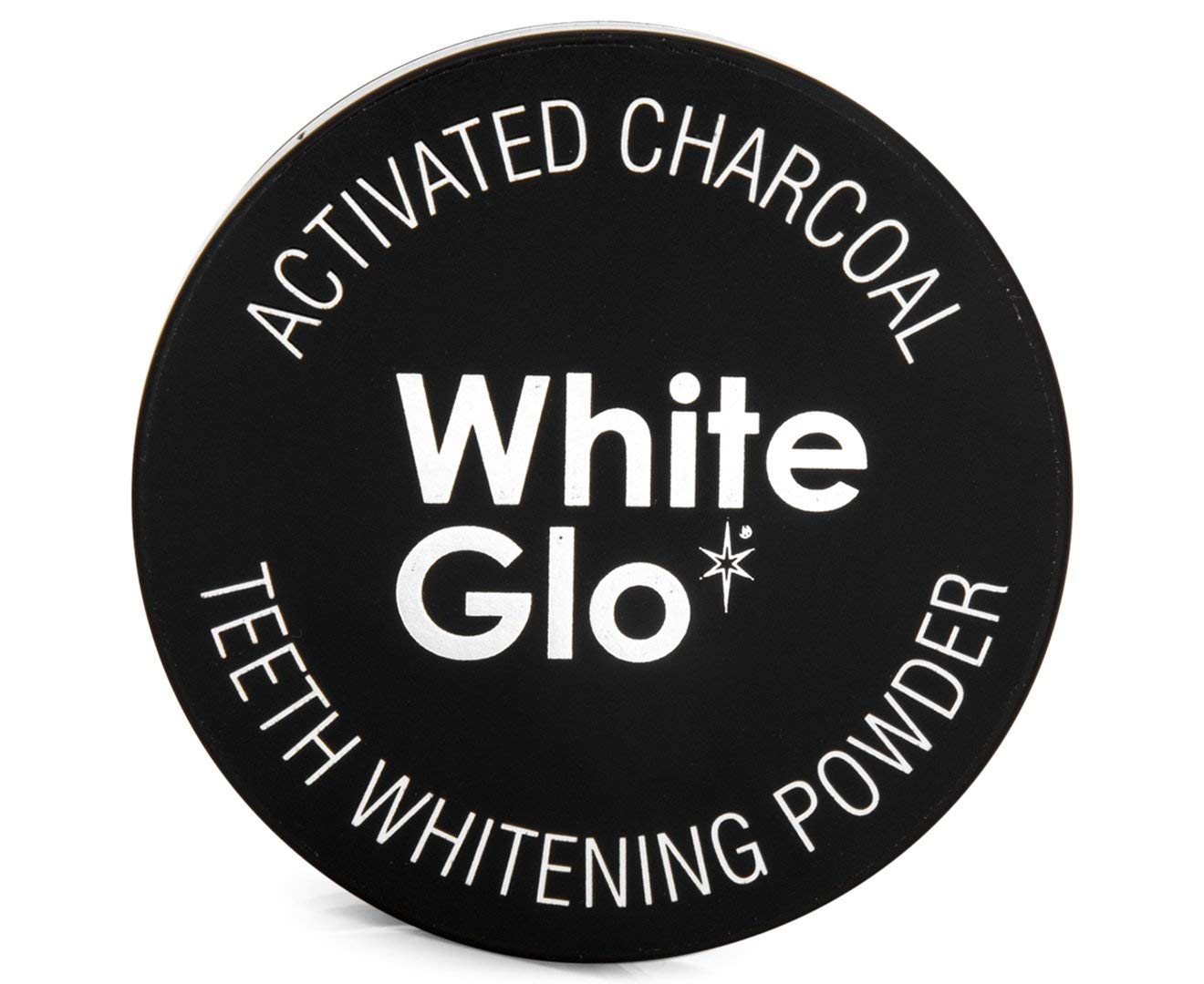 White Glo charcoal dental polish texture close up highlighting the sweet mint infused stain lifting ingredients