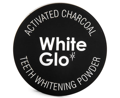 White Glo charcoal dental polish texture close up highlighting the sweet mint infused stain lifting ingredients