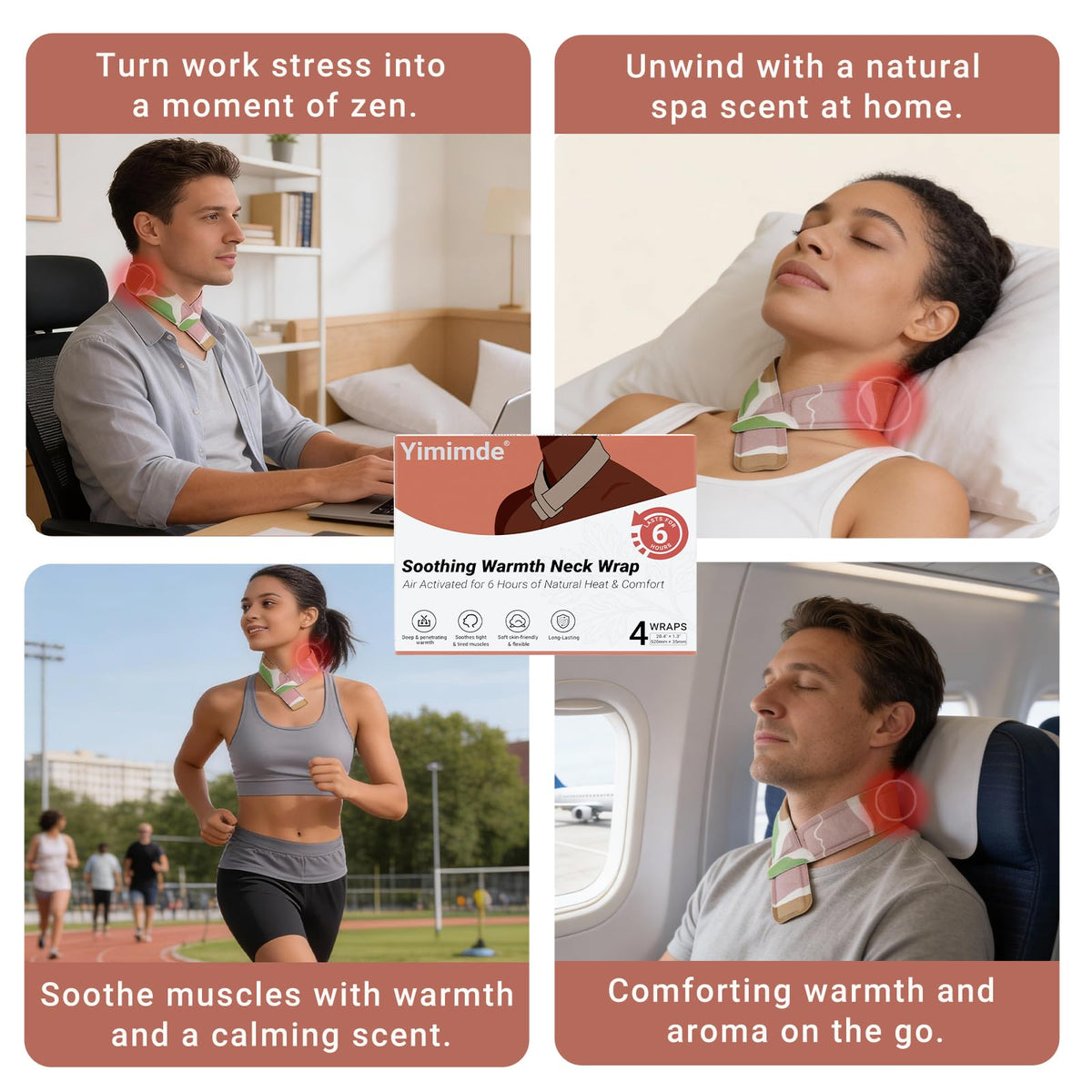 Travel-friendly Zhenyemei steam heat neck therapy patch