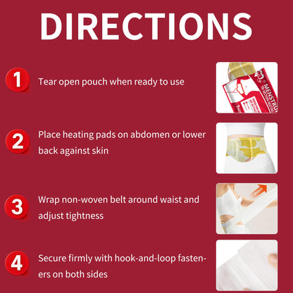 Ifory heating belt applied to lower back for pain relief