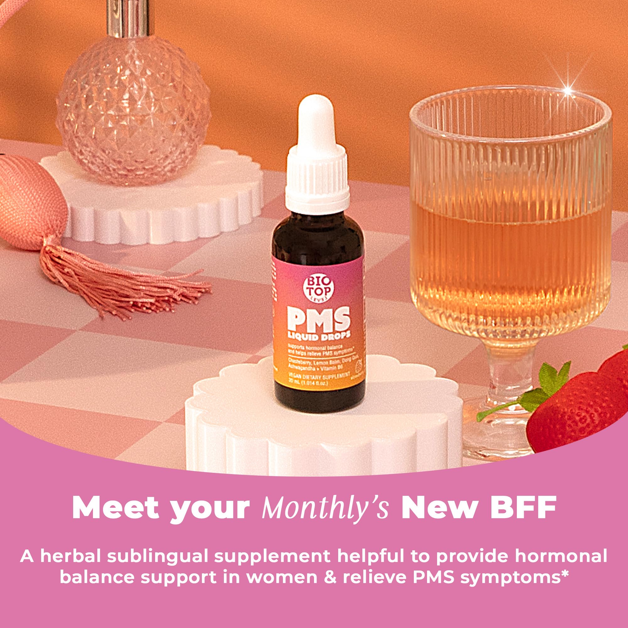 Biotoplevel PMS support supplement label details and ingredients
