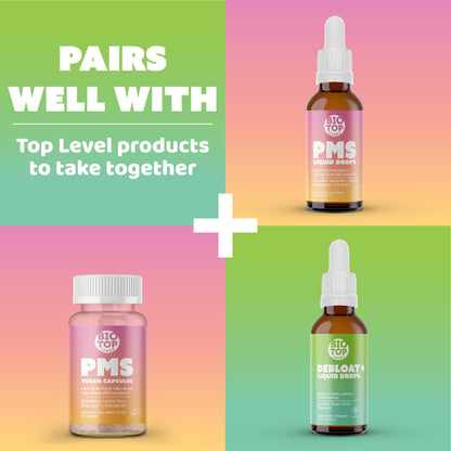 Biotoplevel PMS Relief drops with natural herbal ingredients