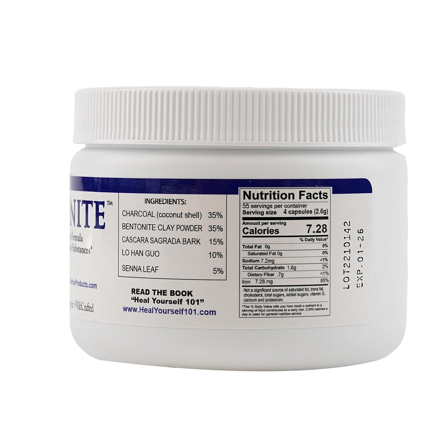 Body Force Max Detox 220 capsules supplement label showing organic and non-GMO ingredients.