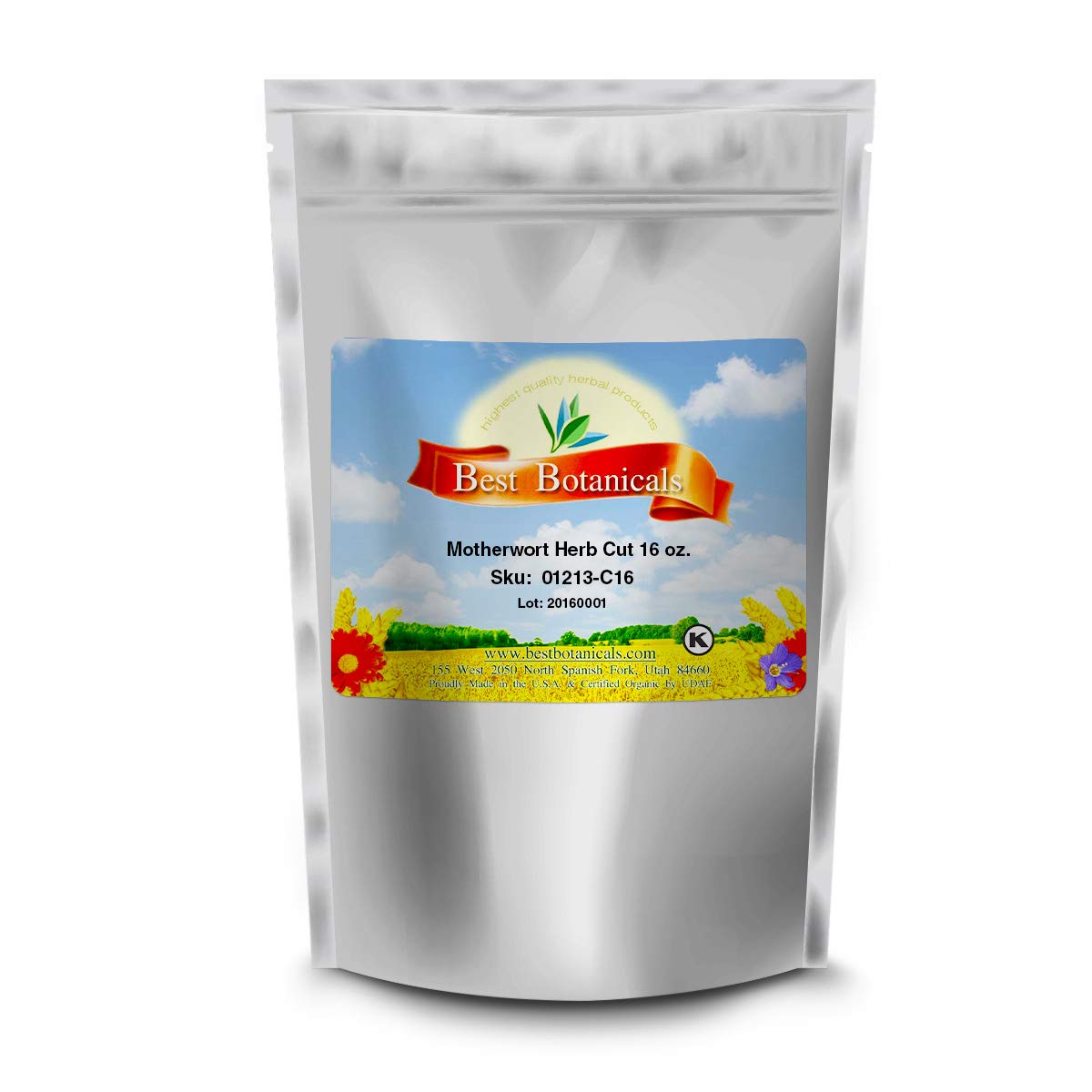 Authentic imported USA wellness botanical product packaging for natural anxiety and menstrual relief.