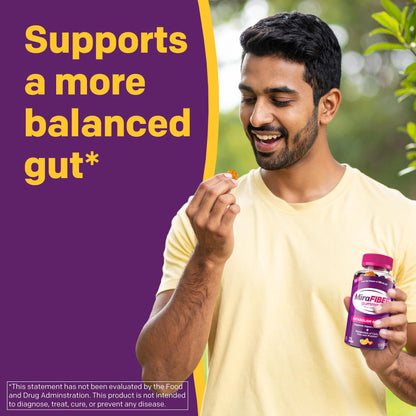 MiraLAX MiraFIBER imported USA prebiotic fiber gummies for Indian consumers