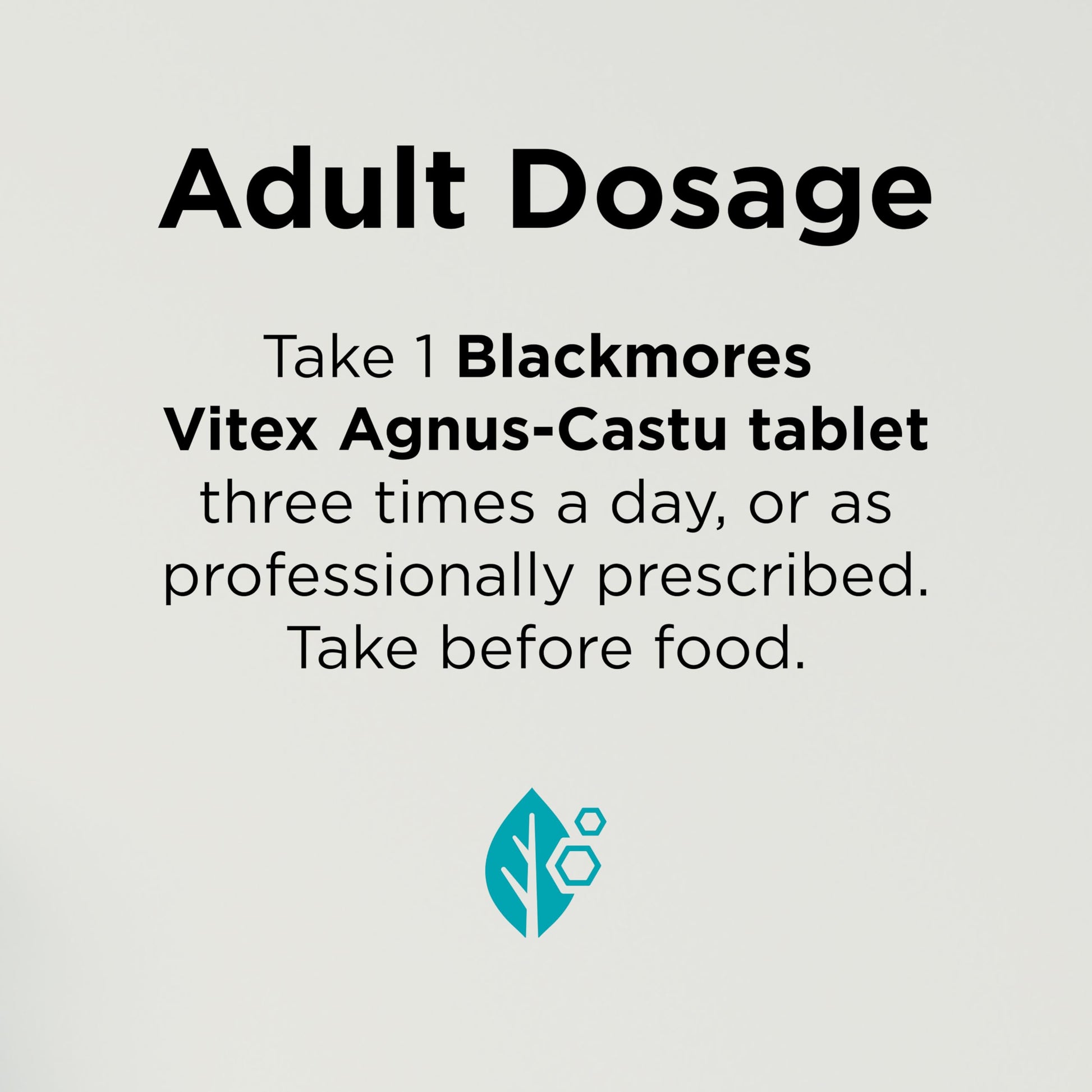 Side view of Blackmores Vitex packaging showing active ingredient dry fruit extract