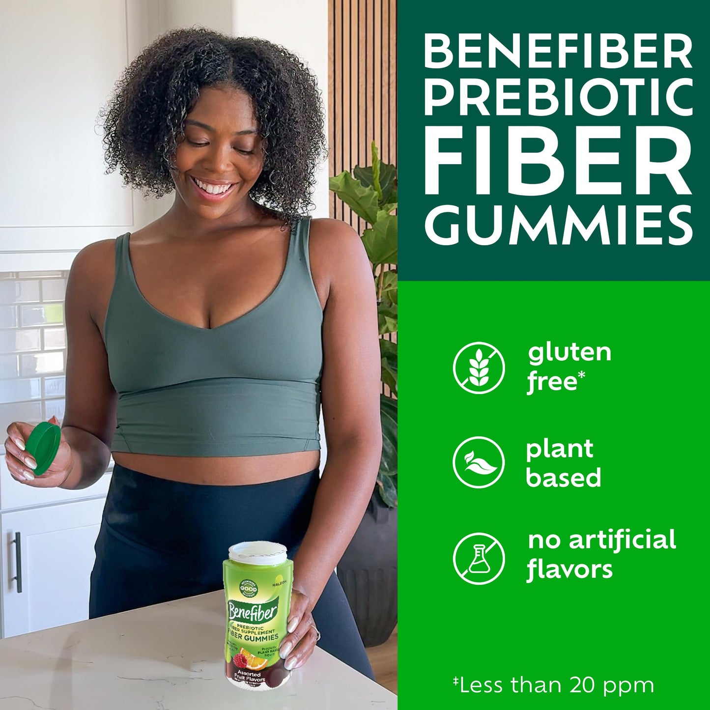 Premium imported American prebiotic fiber gummies for adults digestive microflora care
