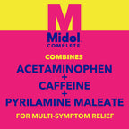Authentic Midol Complete aspirin free period cramp reliever imported from USA.