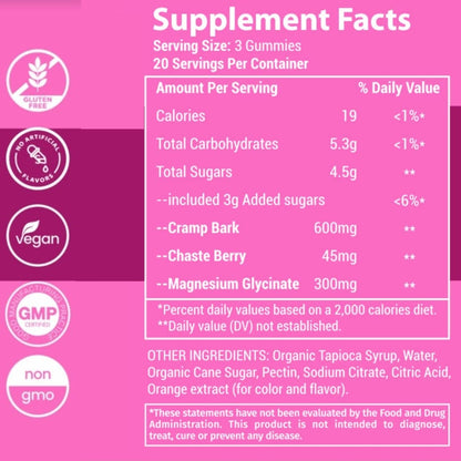 True Roots Menstrual Cramp Relief packaging side view