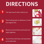 Ifory 6 pack heating pads for menstrual cramps retail packaging