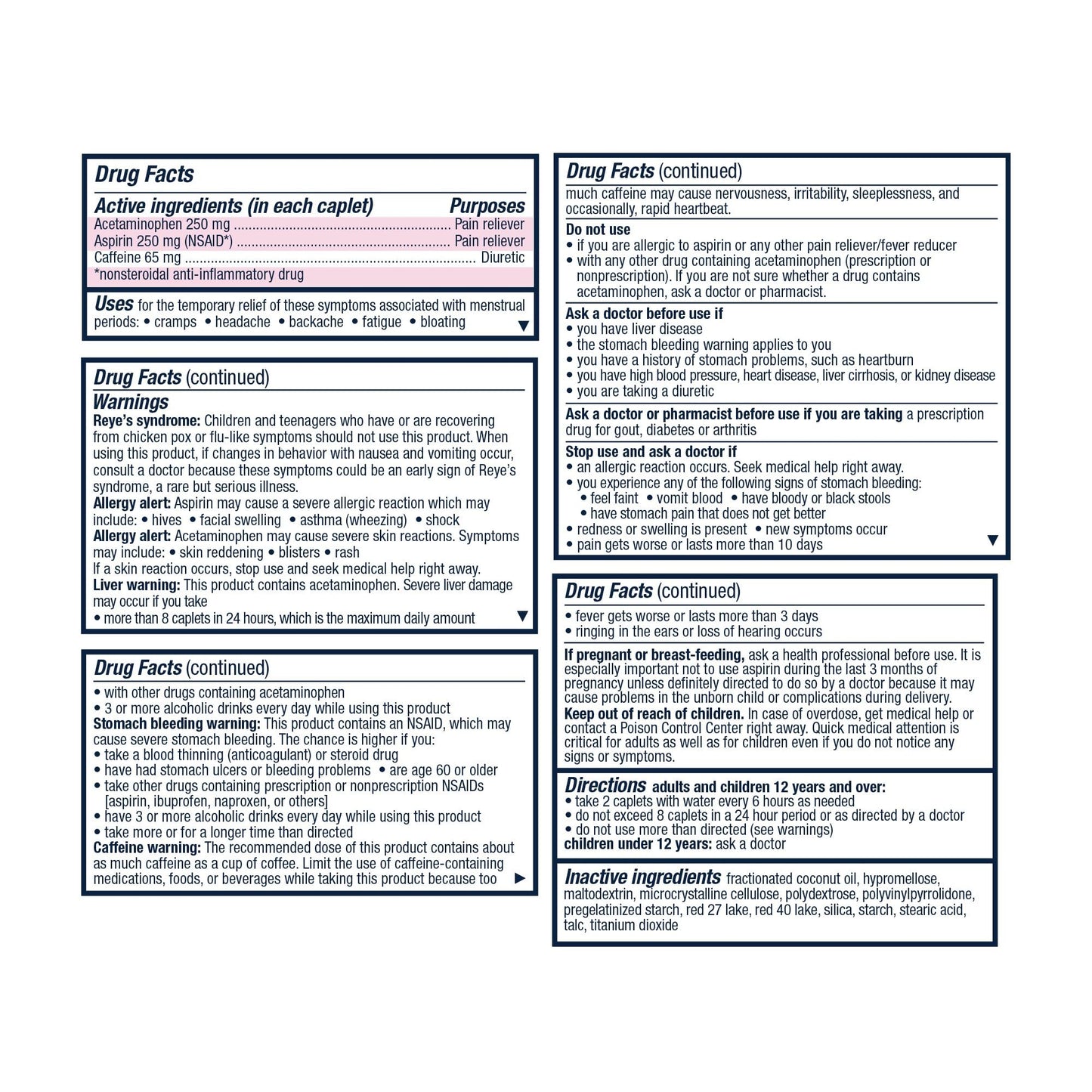 Pamprin Max Formula 24 count bottle showcasing premium imported wellness care.