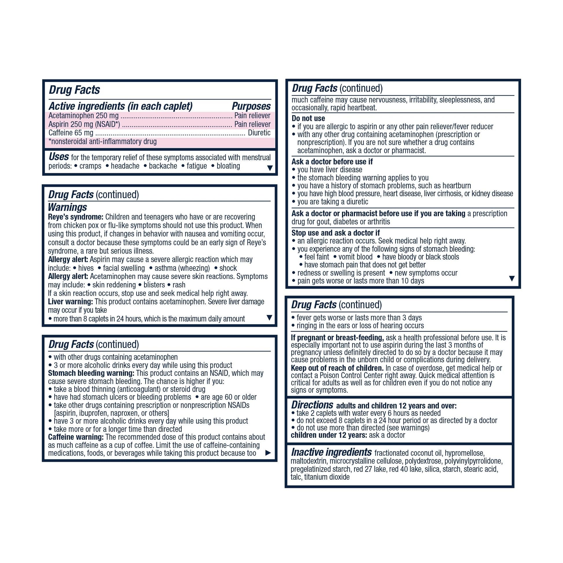 Pamprin Max Formula 24 count bottle showcasing premium imported wellness care.