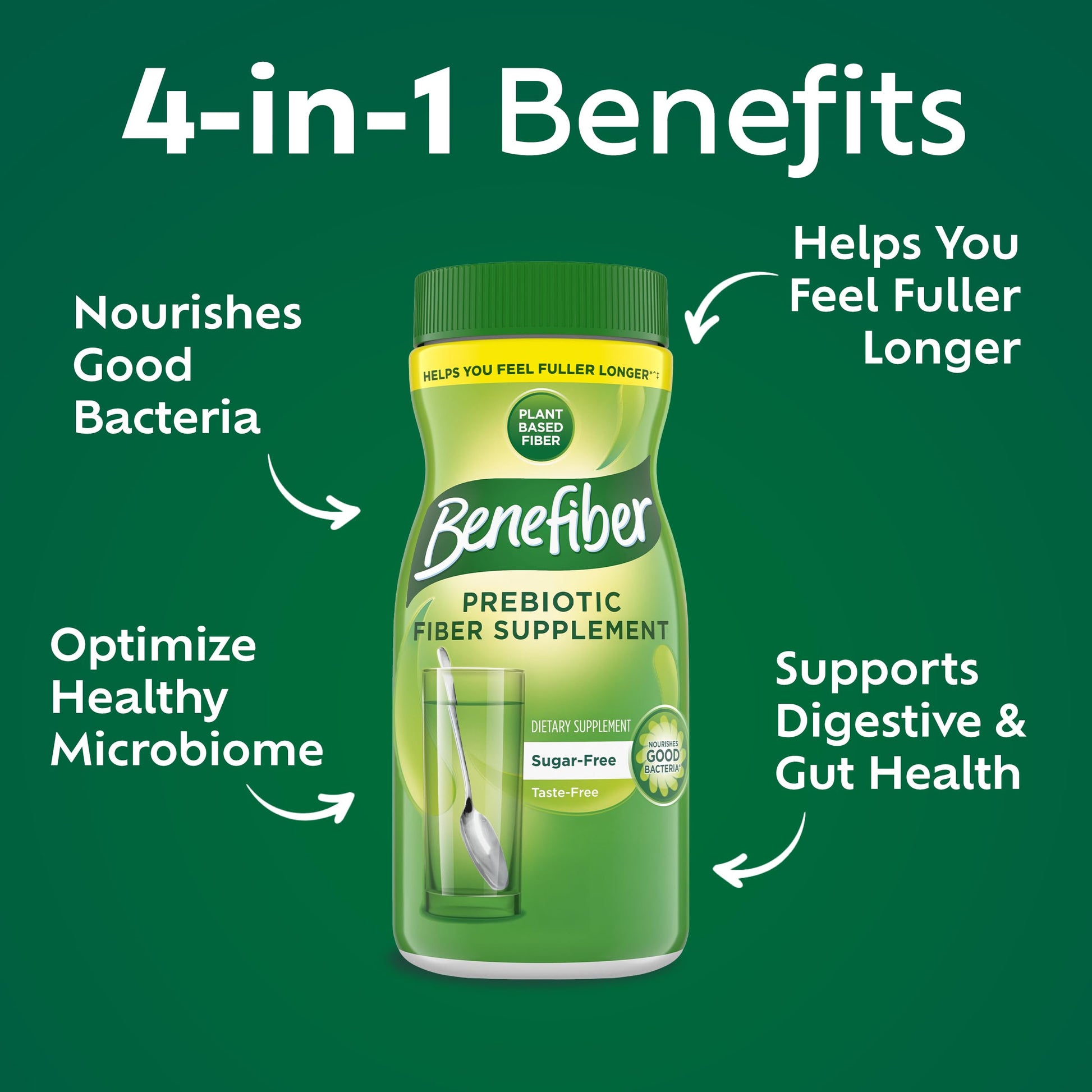 Benefiber unflavored dietary fiber powder for gut health