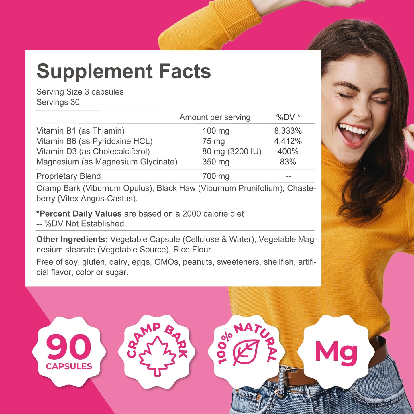 ZENZSUAL Menstrual Zen natural supplement for women health support.