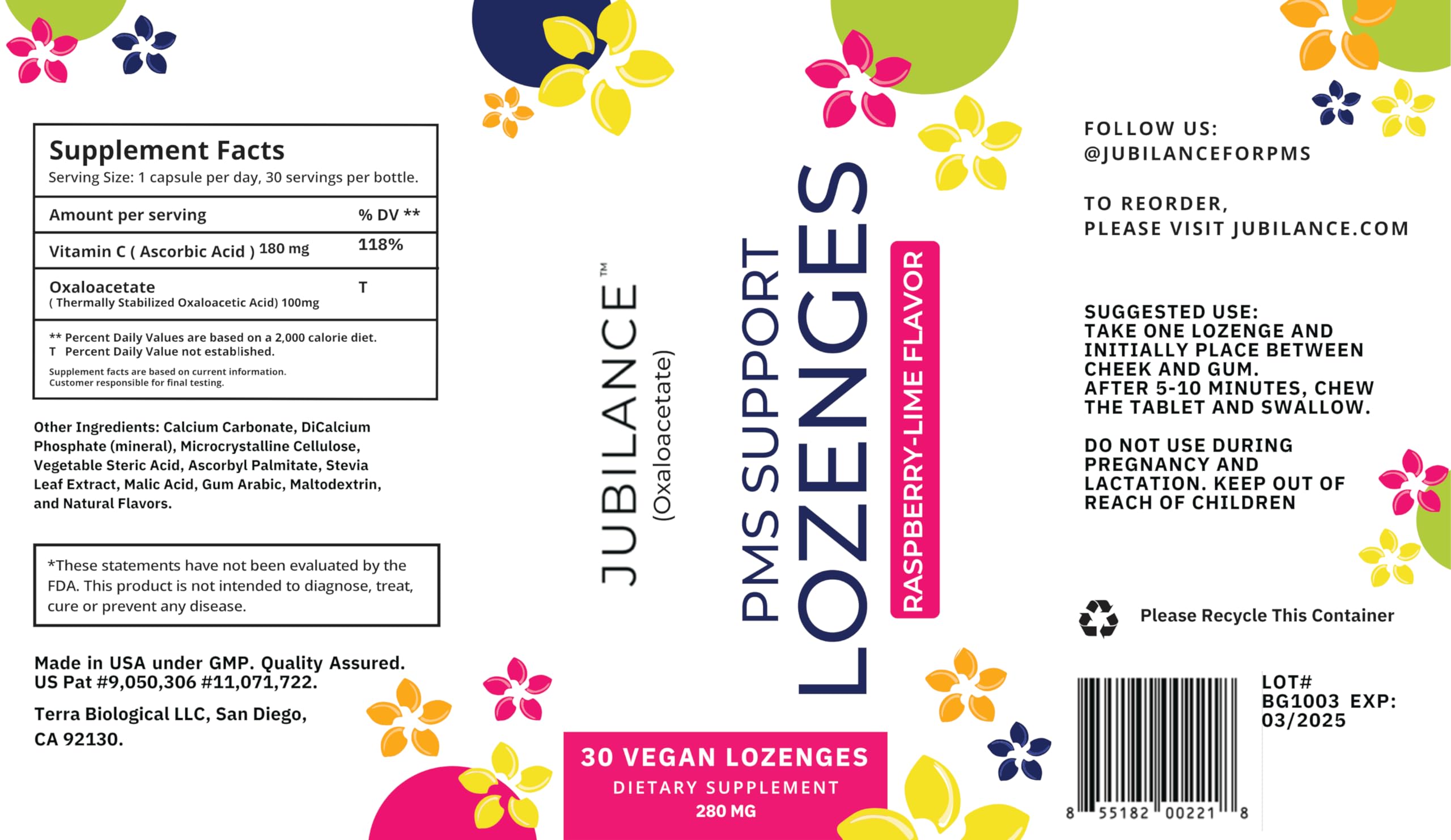 Jubilance Uplift Lozenges 30 count packaging displaying oxaloacetate ingredients for emotional mood balance