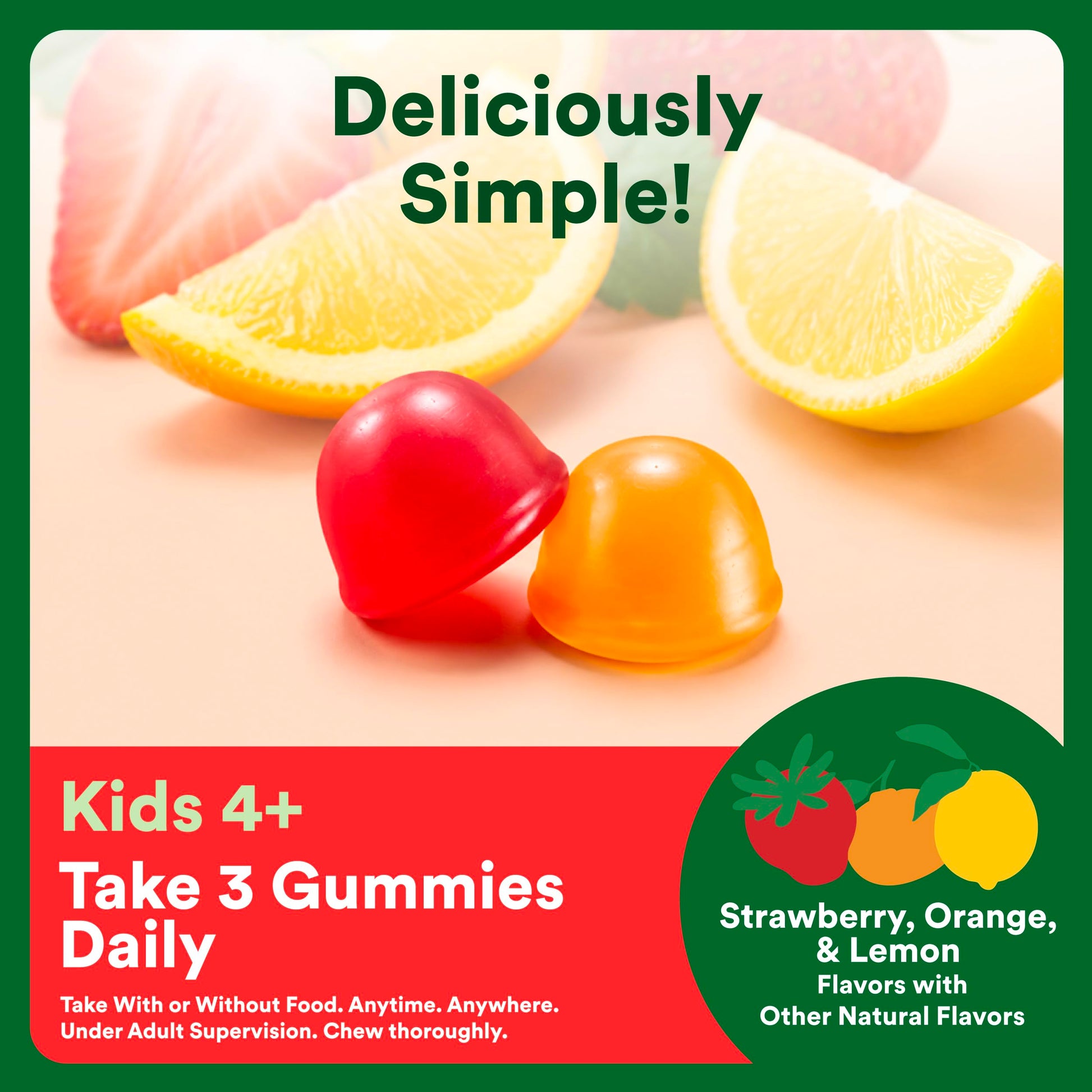 SmartyPants imported USA kids multivitamin premium bottle packaging close up