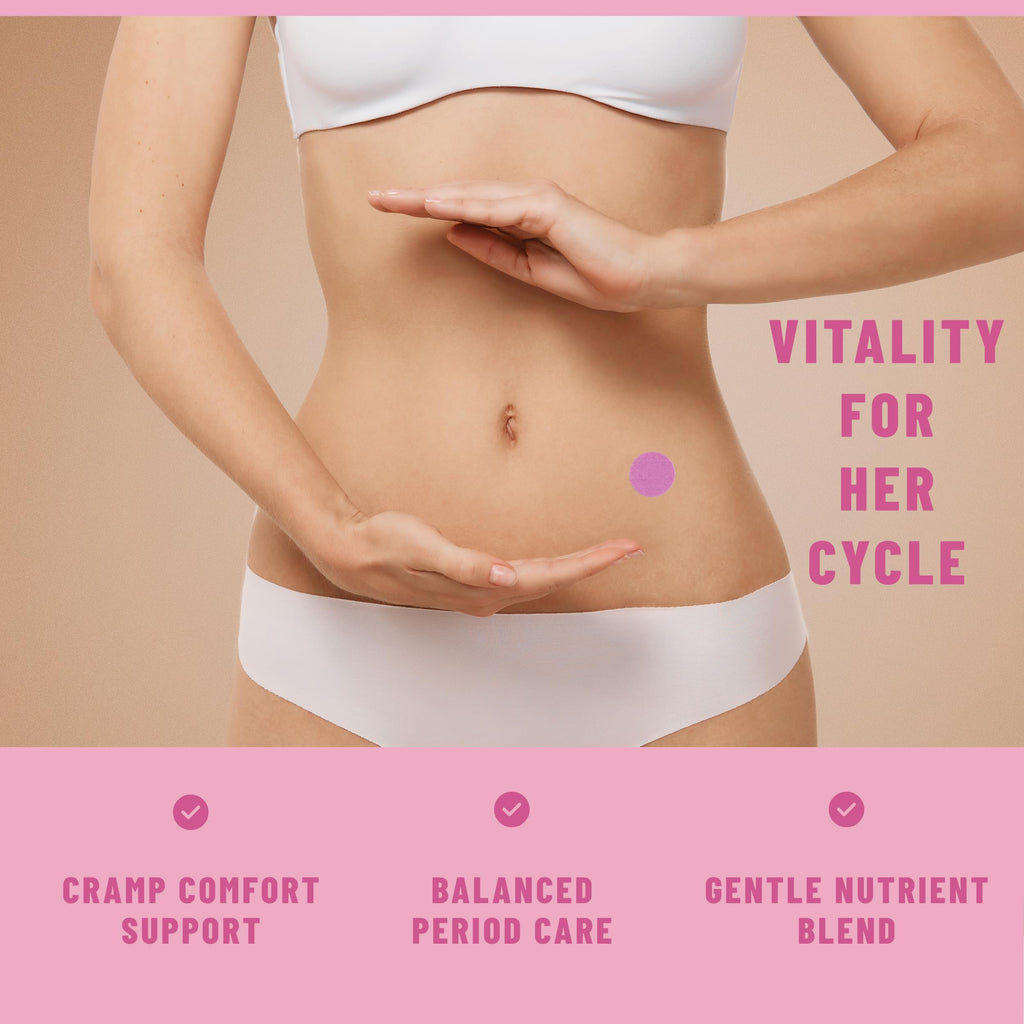 Tolevita herbal menstrual cramp support patch application