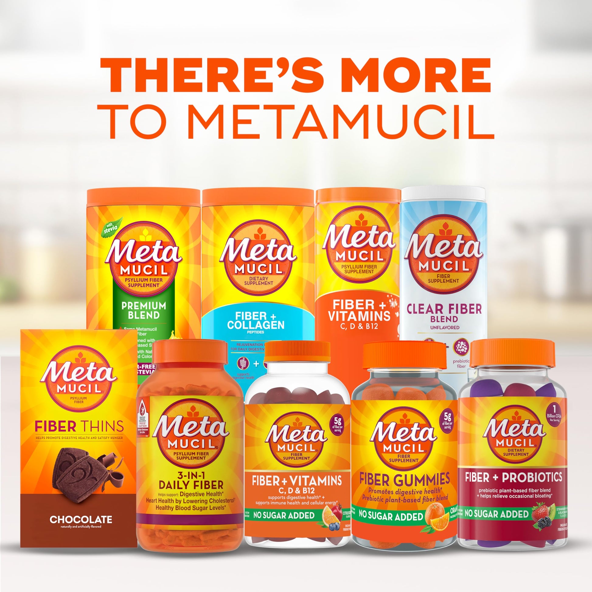 Metamucil Clear Fiber powder mixed into a healthy breakfast yogurt bowl