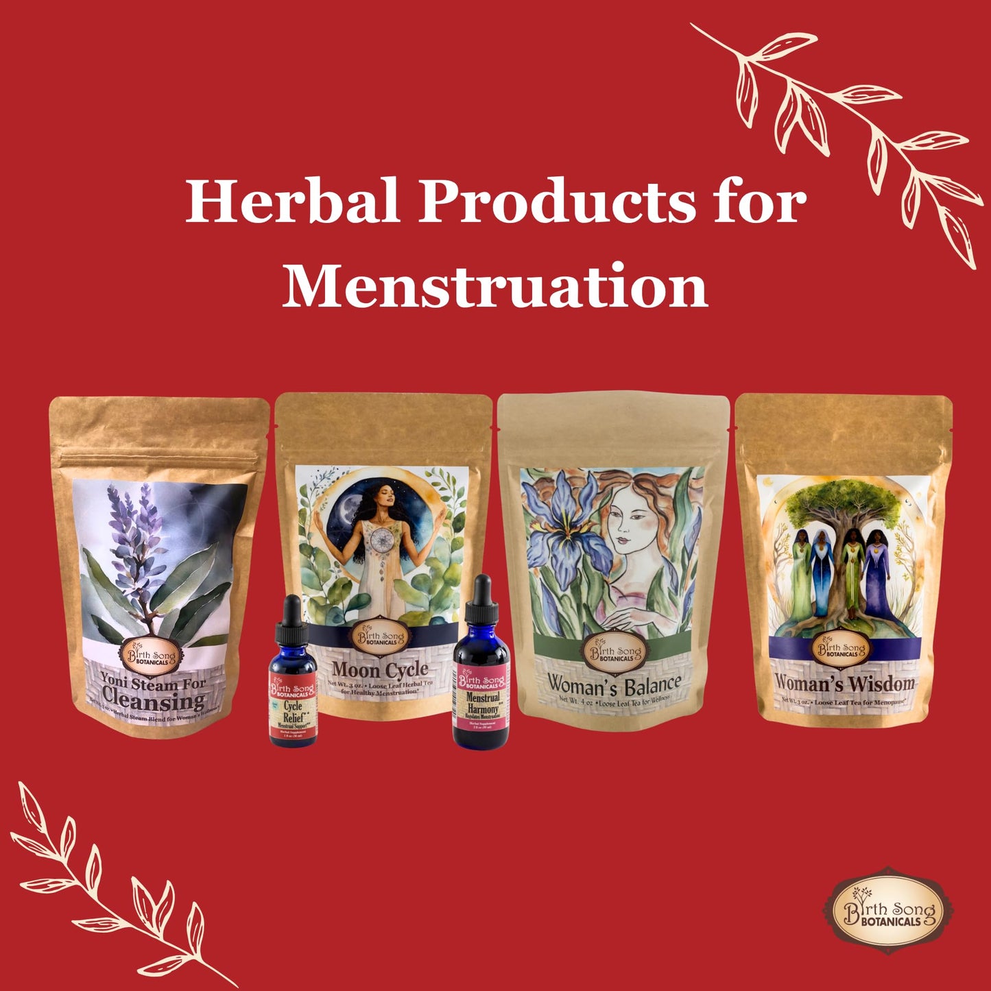 Birth Song Botanicals liquid supplement for teens and adults