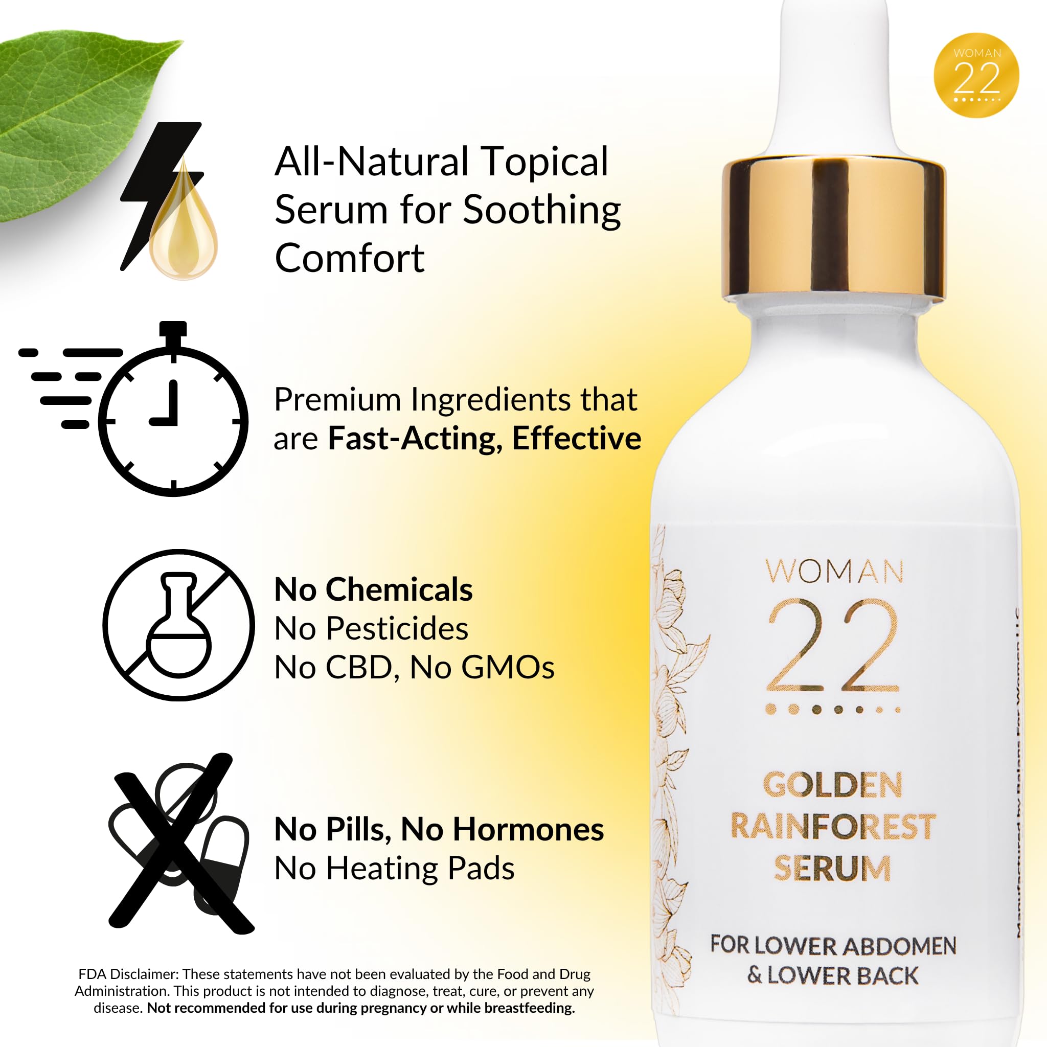 Woman 22 Golden Rainforest Serum texture showcase