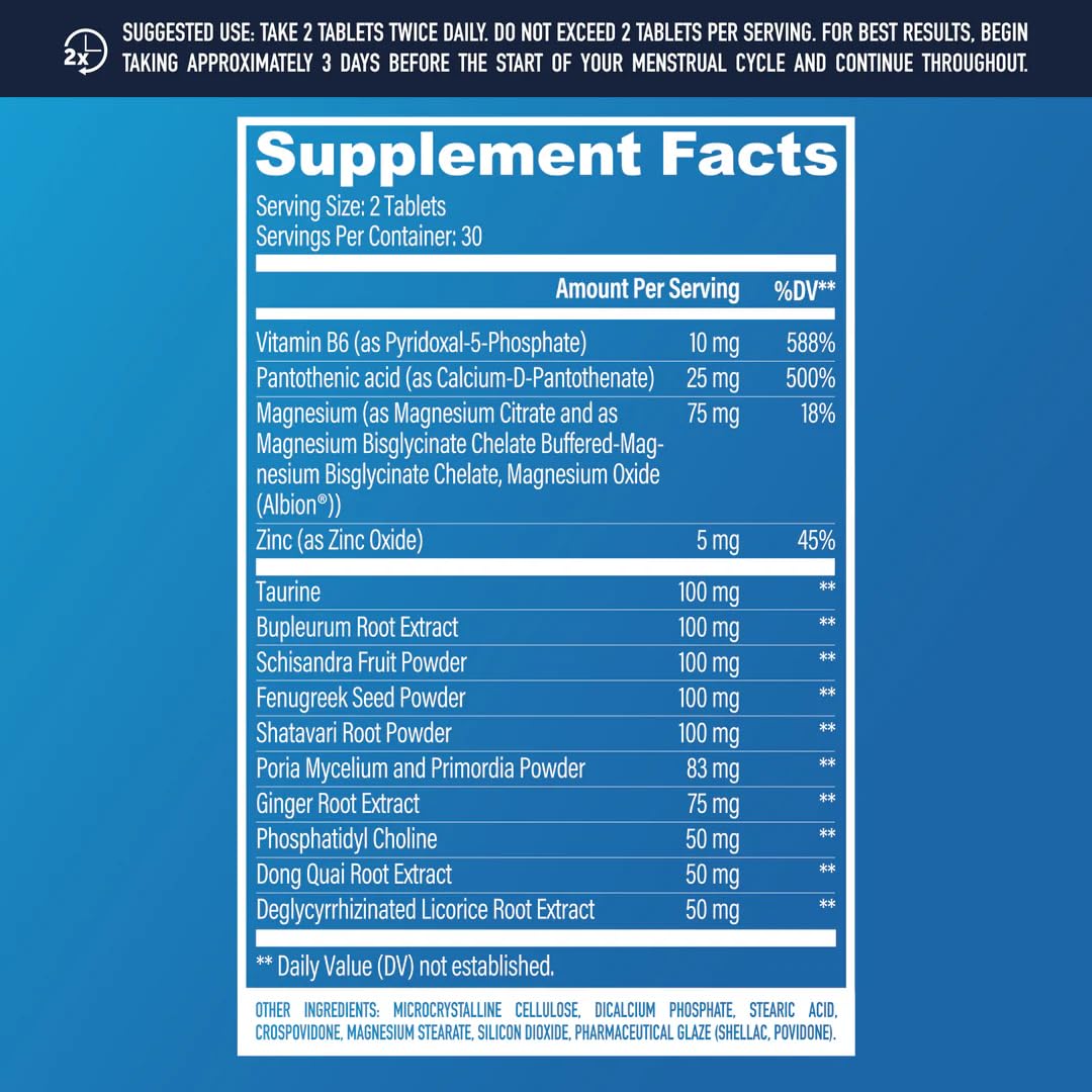 NuEthix Formulations Nu-Woman 60 tablets bottle side profile