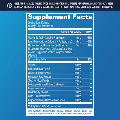 NuEthix Formulations Nu-Woman 60 tablets bottle side profile