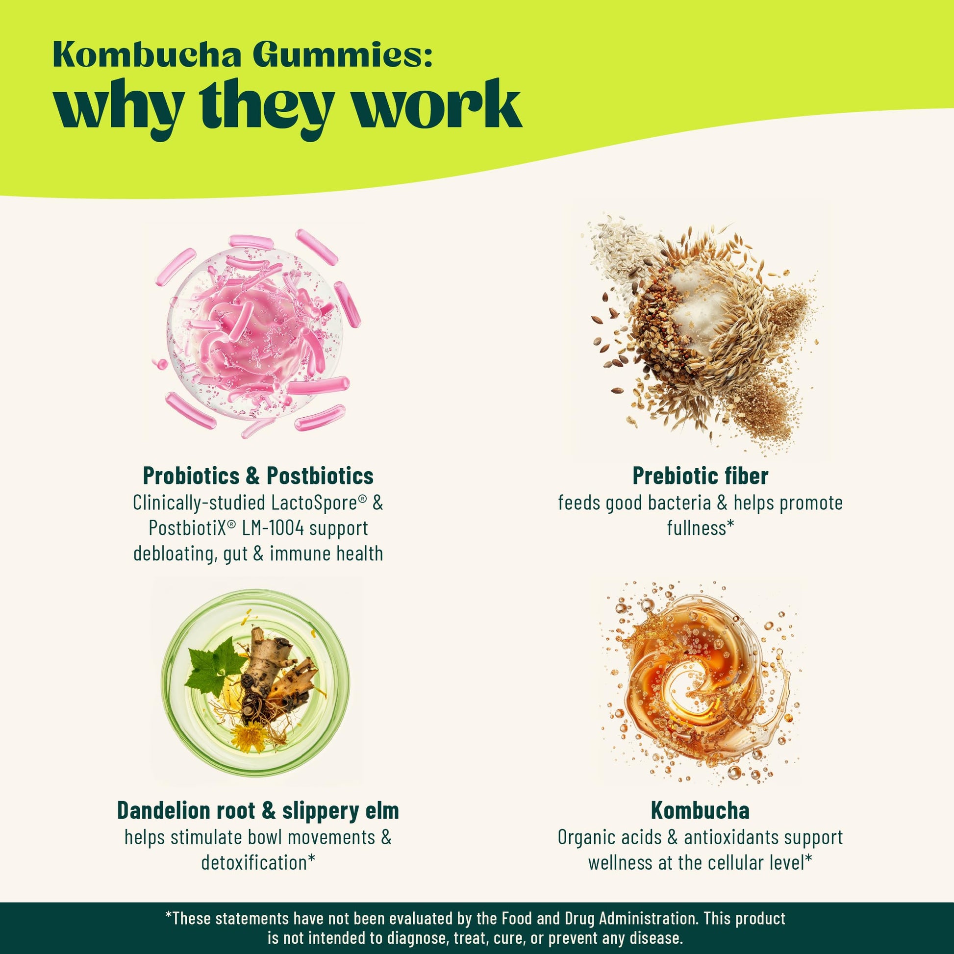 Close up view of the raspberry flavored chewable gut gummies for bloating relief.