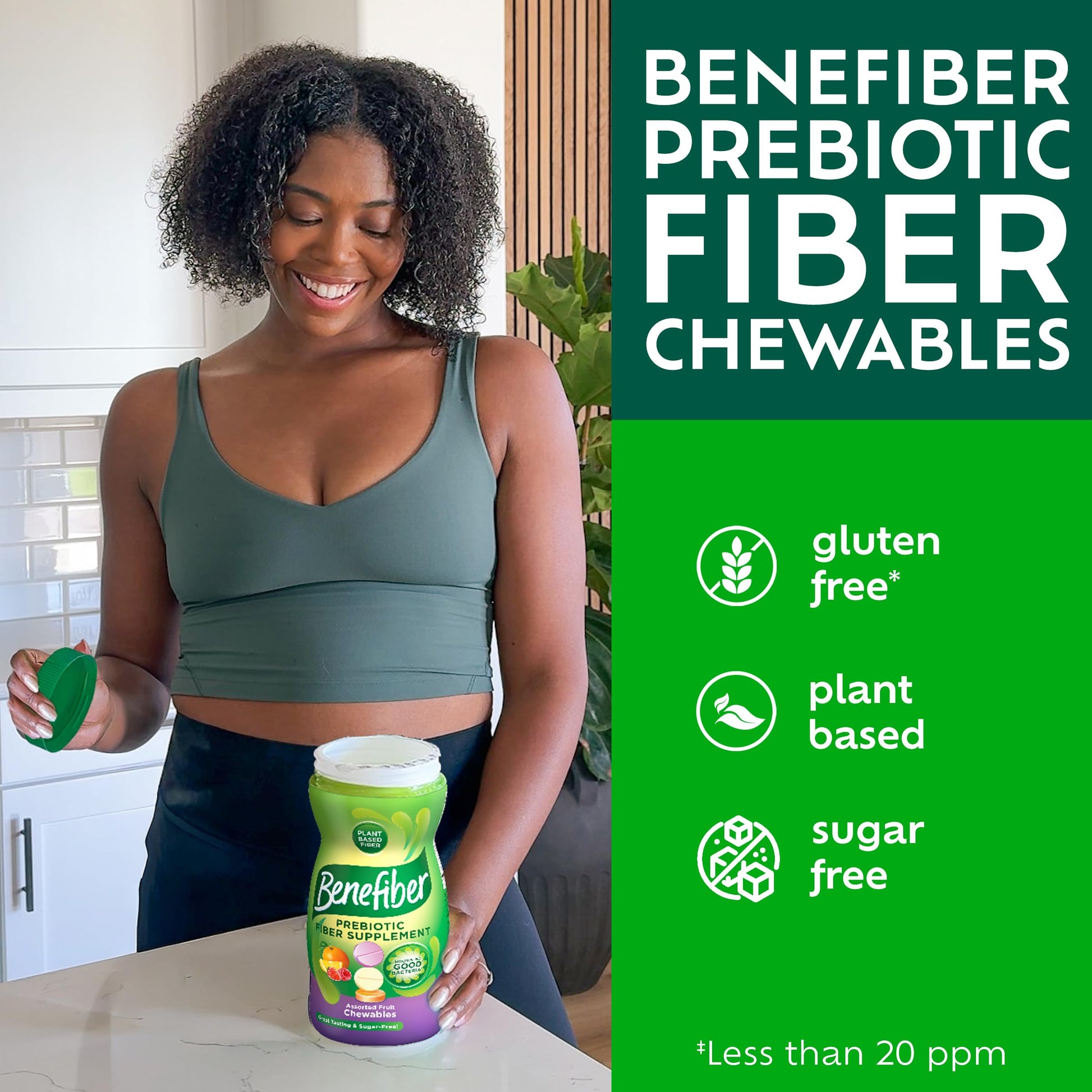 Assorted fruit flavored orange lemon and wildberry chewable dietary fiber tablets shown for texture.