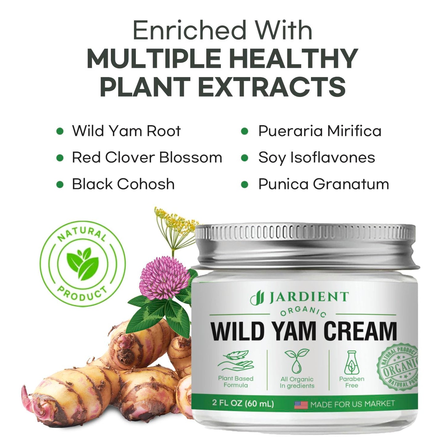 Nature Ziran Wild Yam Cream texture and application