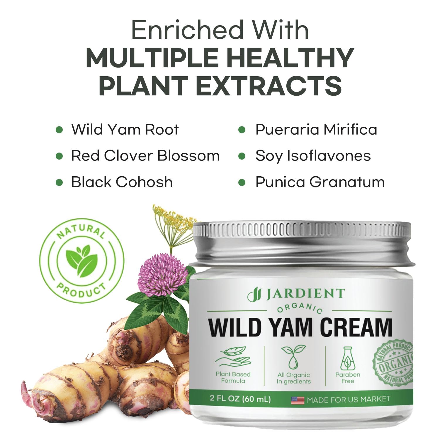 Nature Ziran Wild Yam Cream texture and application