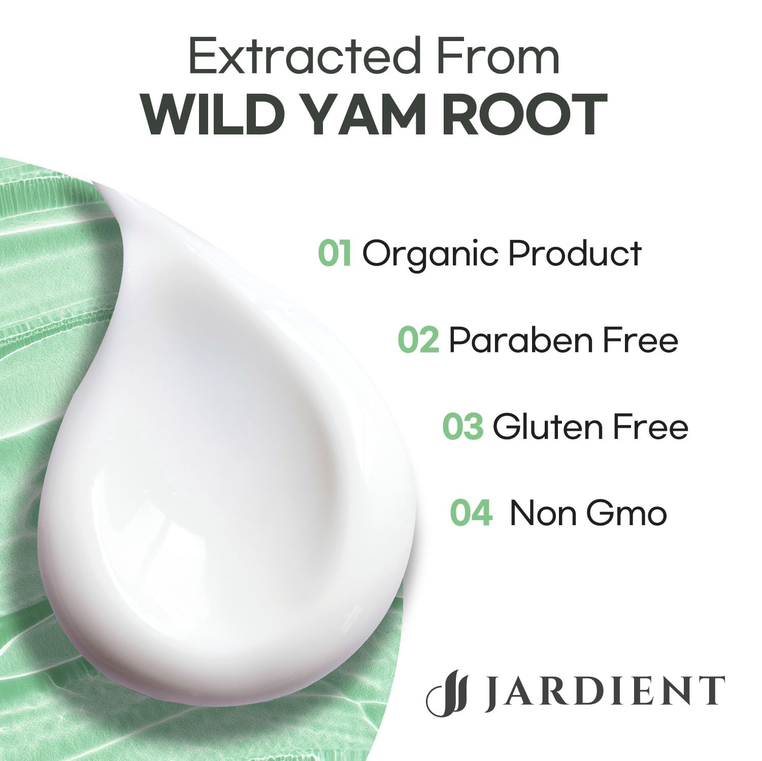 Nature Ziran Wild Yam Cream menopause relief label details