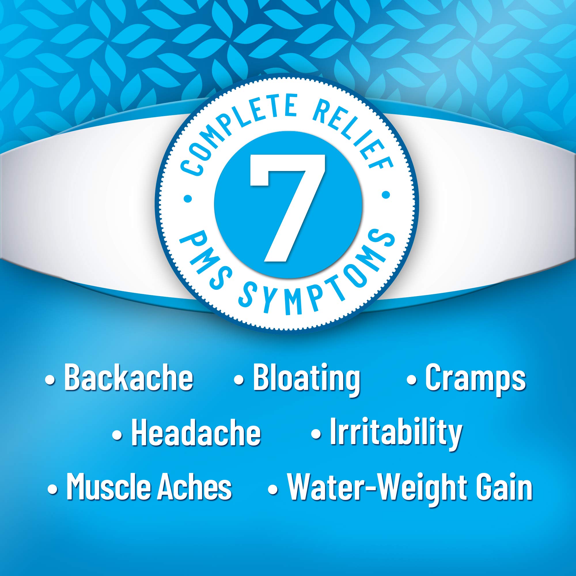 Back label of the USA imported Pamprin Multi-Symptom pack showing detailed dosage instructions and warnings.