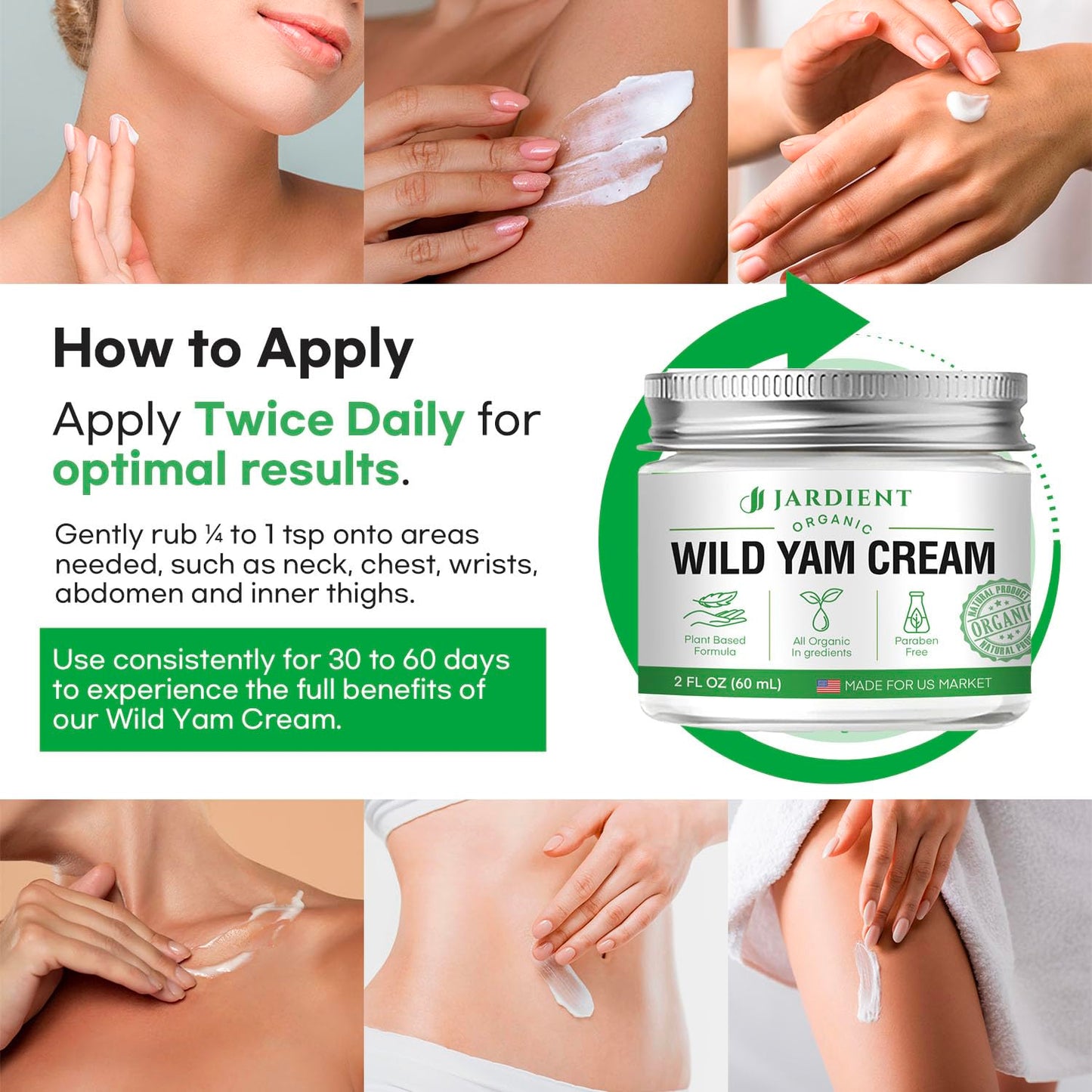 Nature Ziran Wild Yam Cream for hormone balance usage